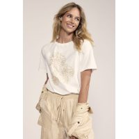 Tramontana T-Shirt Embroidered Artwork Off White 